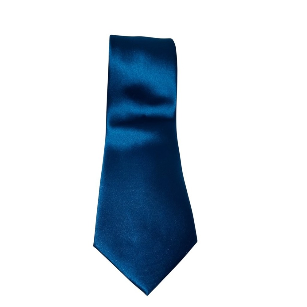 Puccini Solid Blue Silk Tie